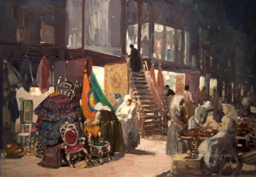 Allen Street George luks cityscape scenes Oil Paintings